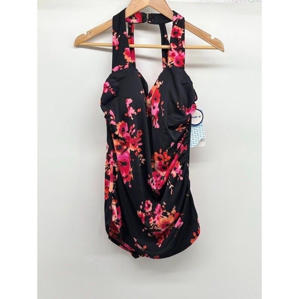 Women's‎ Aquabella Swimsuits for All Size 16 Bathing Suit Floral One Piece NWT